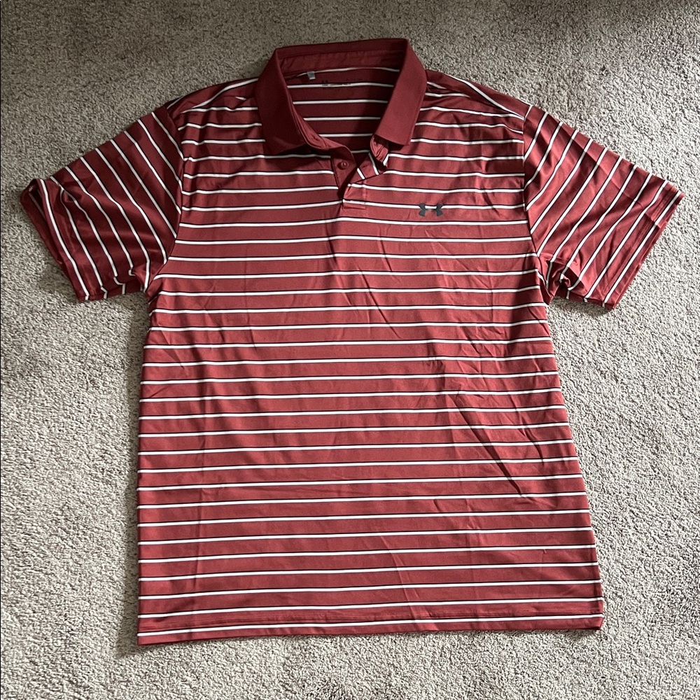 Under Armour Men's Striped Polo Shirt - XL